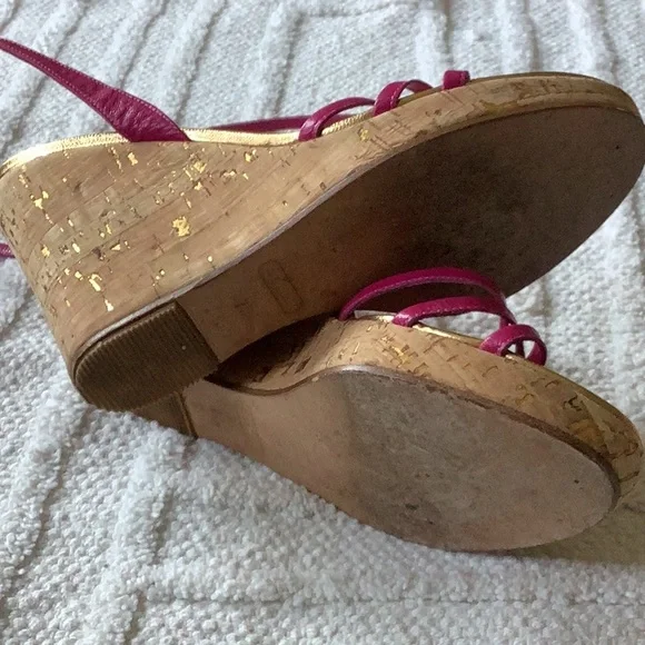 Beautiful fucsia Coach sandals size 7.5 - Picture 5 of 7